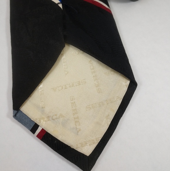 Serica for Jacobson's men's abstract silk tie - Picture 2 of 6